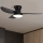 Brilagi - LED dimmbarer Deckenventilator LED/30W/230V 3000-6500K schwarz + Fernbedienung