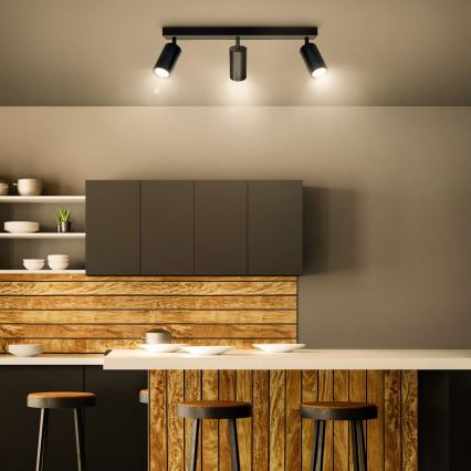 Brilagi - LED dimmbarer Einbaustrahler SELE 3xGU10/6,5W/230V 2700-6500K schwarz