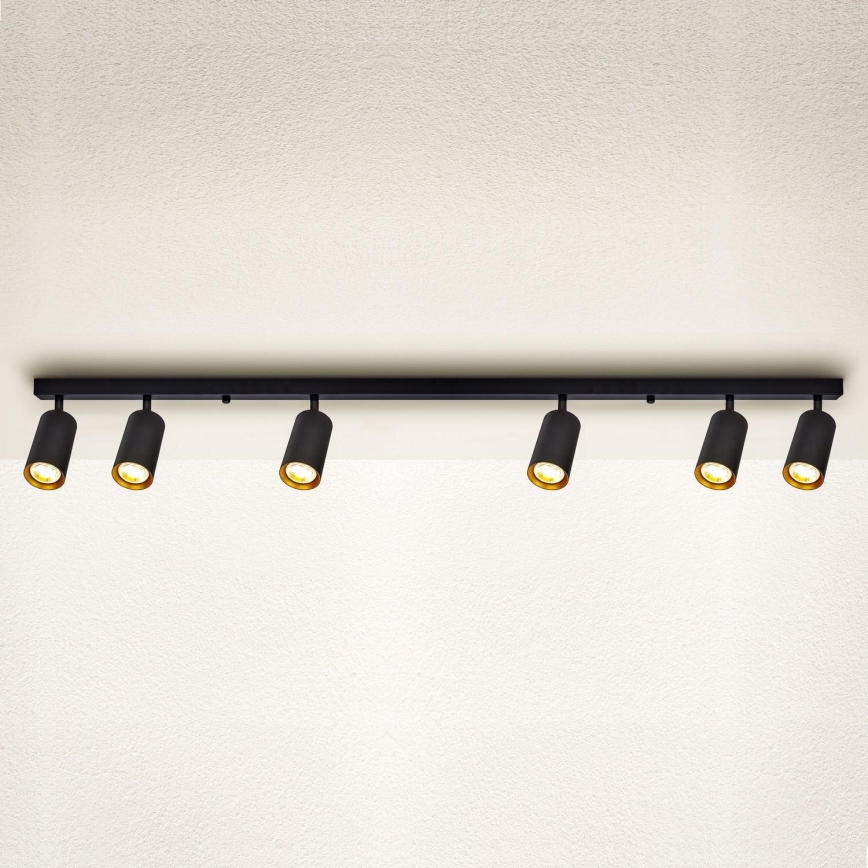 Brilagi - LED-dimmbarer Einbaustrahler SELE 6xGU10/6,5W/230V 2700-6500K schwarz/gold