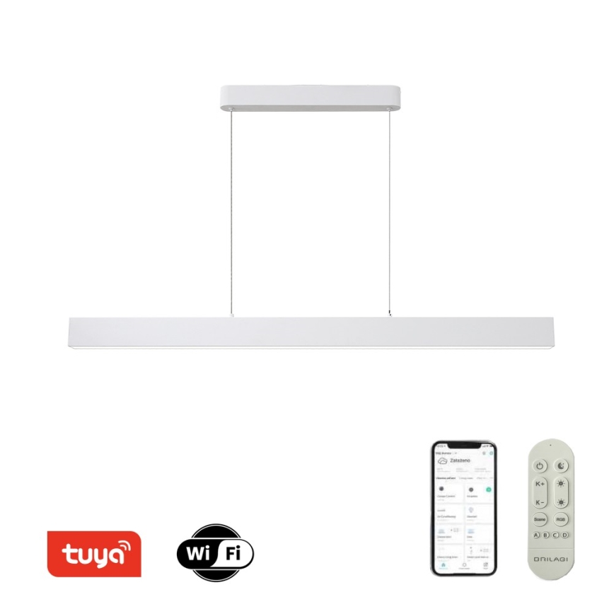 Brilagi - LED Dimmbarer Hängeleuchte SLEEKLINE SMART LED/40W/230V 3000-6000K Wi-Fi Tuya Weiß + Fernbedienung