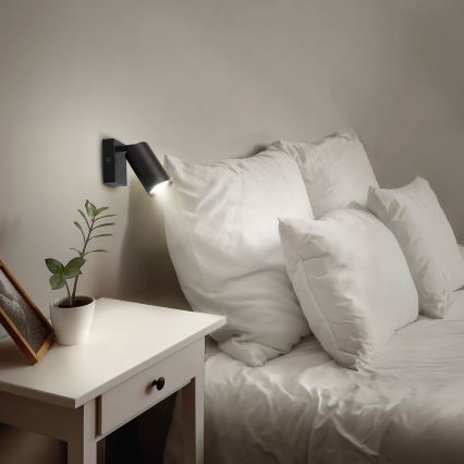 Brilagi - LED-dimmbarer Wandspot SELE 1xGU10/6,5W/230V 2700-6500K schwarz