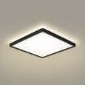 Brilagi - LED dimmbares Deckenleuchte ULTRA SLIM LED/18W/230V 2700-6500K 30x30 cm schwarz + Fernbedienung