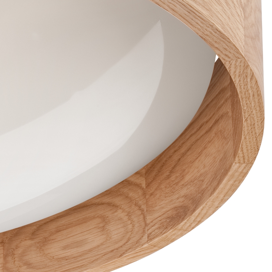 Brilagi - LED dimmbare Deckenleuchte MANAROLA LED/24W/230V 3000-6500K Eiche + Fernbedienung