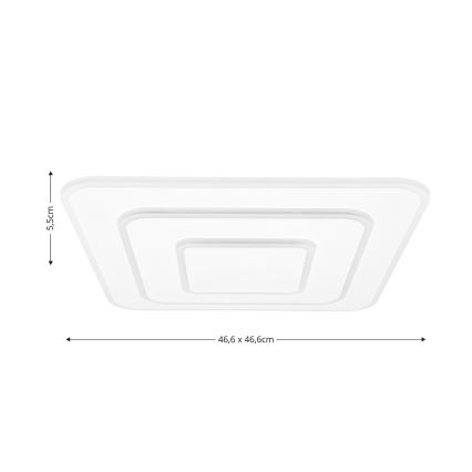 Brilagi - LED dimmbares Deckenleuchte MODERN LED/72W/230V 2700-6500K 46,6x46,6 cm + Fernbedienung