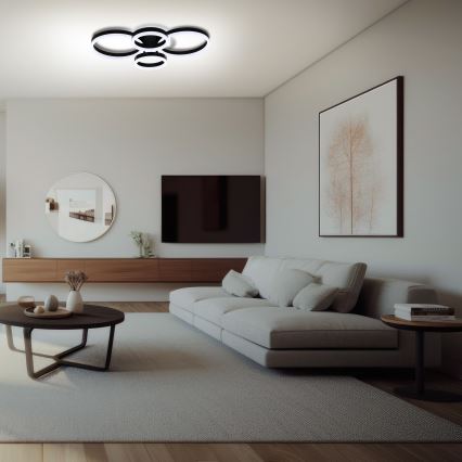 Brilagi - LED dimmbare Deckenleuchte ORBITS LED/49W/230V 3000/4000/6000K + Fernbedienung
