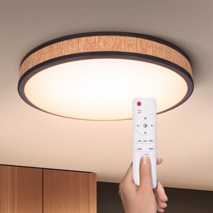 Brilagi - LED dimmbares Deckenleuchte ROSA LED/48W/230V 3000-6500K Ø 38 cm + Fernbedienung