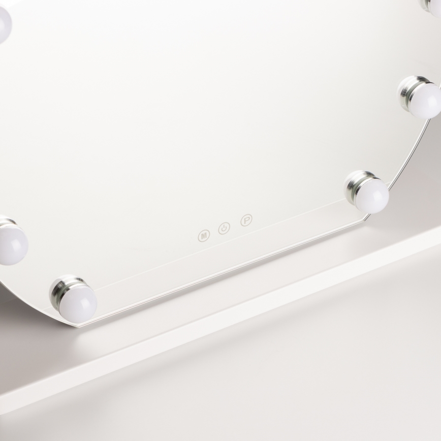 Brilagi - LED dimmbares Make-up-Spiegel HOLLYWOOD LED/12W/230V 3000/4000/6500K