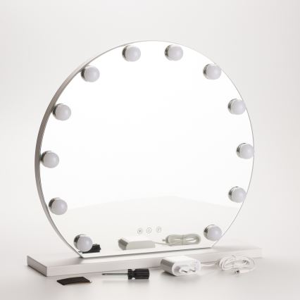 Brilagi - LED dimmbares Make-up-Spiegel HOLLYWOOD LED/12W/230V 3000/4000/6500K