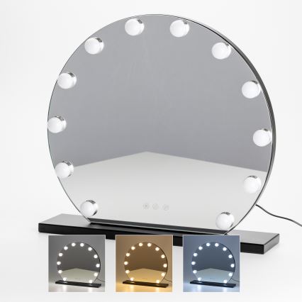 Brilagi - LED dimmbares Make-up-Spiegel HOLLYWOOD LED/12W/230V 3000/4000/6500K
