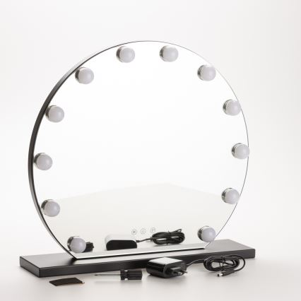 Brilagi - LED dimmbares Make-up-Spiegel HOLLYWOOD LED/12W/230V 3000/4000/6500K