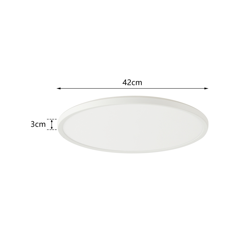 Brilagi - LED dimmbare Deckenleuchte ULTRA SLIM LED/24W/230V 2700-6500K Ø 42 cm Weiß + Fernbedienung