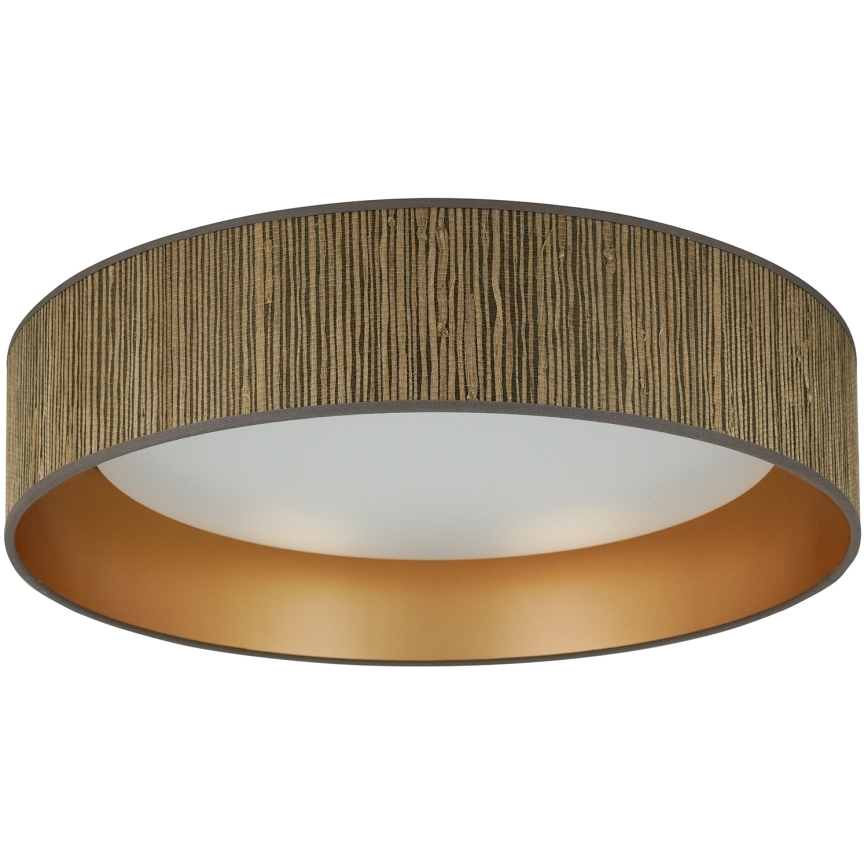 Brilagi - LED dimmbares Deckenleuchte VEGAS SHINE LED/24W/230V 3000/4000/6500K Strohbraun/Gold + Fernbedienung