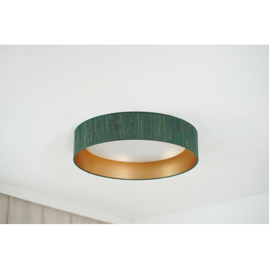 Brilagi - LED dimmbares Deckenleuchte VEGAS SHINE LED/24W/230V 3000/4000/6500K Strohgrün/Gold + Fernbedienung