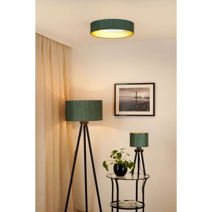 Brilagi - LED dimmbares Deckenleuchte VEGAS SHINE LED/24W/230V 3000/4000/6500K Strohgrün/Gold + Fernbedienung
