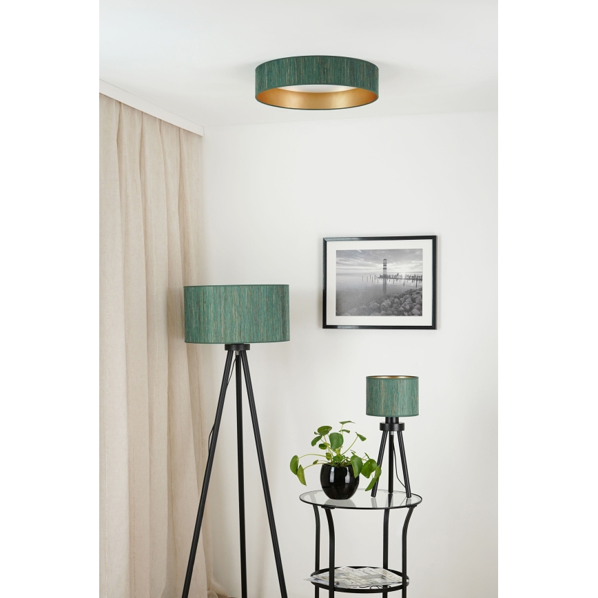 Brilagi - LED dimmbares Deckenleuchte VEGAS SHINE LED/24W/230V 3000/4000/6500K Strohgrün/Gold + Fernbedienung