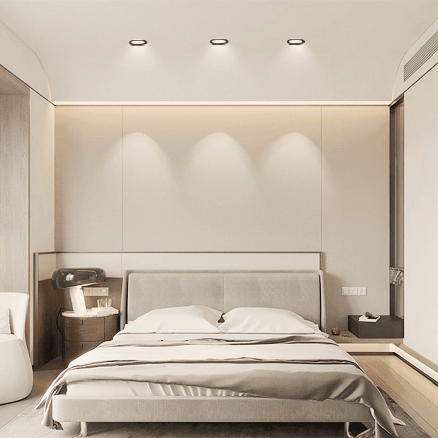 Brilagi - LED-Einbauleuchte für Badezimmer LED/6W/230V 4000K schwarz IP65