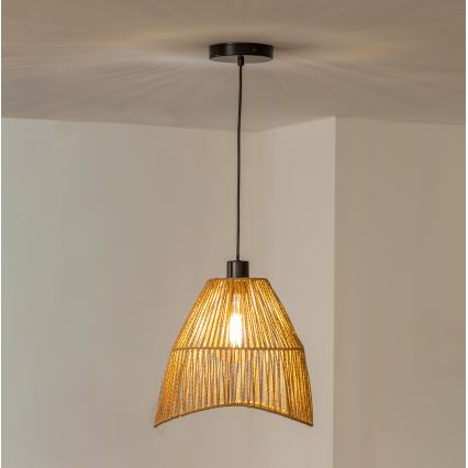Brilagi - LED-Hängeleuchte an Kabel CERIA BOHO, 1x E27-Fassung (max. 40 W), 230 V, Ø 30 cm, braun