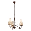 Brilagi - LED Hängeleuchte an Kette COTTAGE 3xE14/40W/230V braun