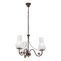Brilagi - LED Hängeleuchte an Kette COTTAGE 3xE14/40W/230V braun/weiß