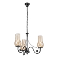 Brilagi - LED Hängeleuchte an Kette COTTAGE 3xE14/40W/230V schwarz/braun