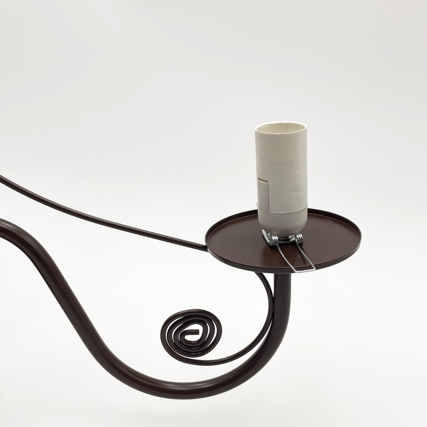 Brilagi - LED Hängeleuchte an Kette COTTAGE 5xE14/40W/230V braun/weiß