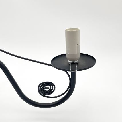 Brilagi - LED Hängeleuchte an Kette COTTAGE 5xE14/40W/230V schwarz/braun