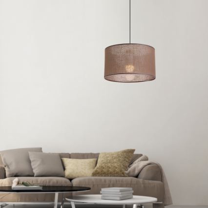 Brilagi - LED Hängeleuchte an Kabel ANTHONY 1xE27/60W/230V Eiche Nussbaum/Braun