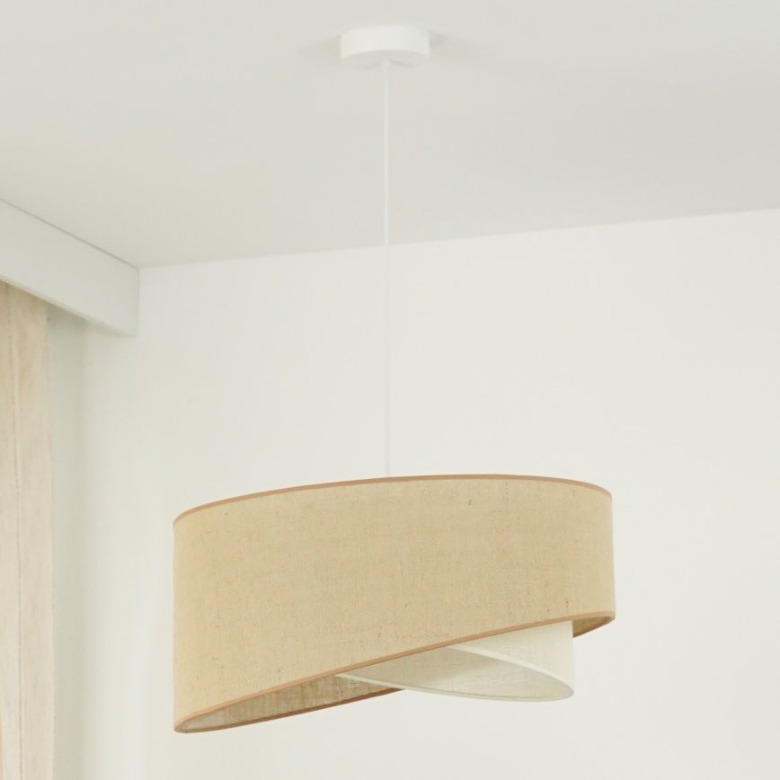 Brilagi - LED-Hängeleuchte LYRA 1xE27/15W/230V beige/cremefarben