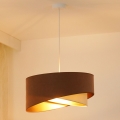 Brilagi - LED-Hängeleuchte LYRA 1xE27/15W/230V braun/cremefarben/golden