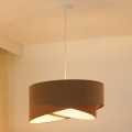 Brilagi - LED-Hängeleuchte LYRA 1xE27/15W/230V braun/weiß