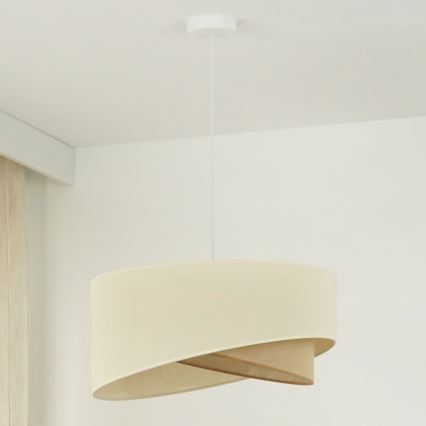 Brilagi - LED-Hängeleuchte LYRA 1xE27/15W/230V cremefarben/beige