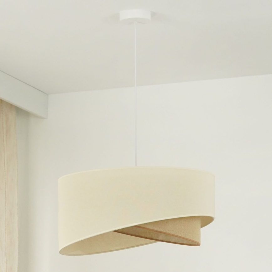 Brilagi - LED-Hängeleuchte LYRA 1xE27/15W/230V cremefarben/beige