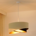 Brilagi - LED-Hängeleuchte LYRA 1xE27/15W/230V cremefarben/schwarz/golden