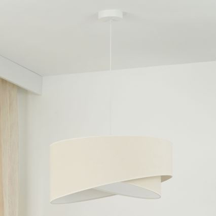 Brilagi - LED-Hängeleuchte LYRA 1xE27/15W/230V cremefarben/weiß