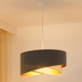 Brilagi - LED-Hängeleuchte LYRA 1xE27/15W/230V grau/cremefarben/golden