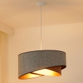 Brilagi - LED-Hängeleuchte LYRA 1xE27/15W/230V grau/cremefarben/golden