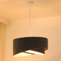 Brilagi - LED-Hängeleuchte LYRA 1xE27/15W/230V grau/weiß