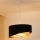 Brilagi - LED-Hängeleuchte LYRA 1xE27/15W/230V schwarz/cremefarben/golden