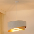 Brilagi - LED-Hängeleuchte LYRA 1xE27/15W/230V weiß/beige/golden