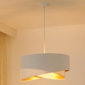 Brilagi - LED-Hängeleuchte LYRA 1xE27/15W/230V weiß/golden