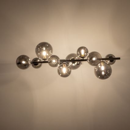 Brilagi - LED-Hängeleuchte MILLA 10xG9/3W/230V glänzendes Chrom/rauchig