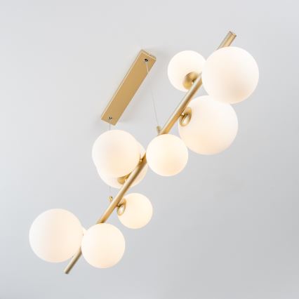 Brilagi - LED-Hängeleuchte MILLA 10xG9/3W/230V golden/weiß
