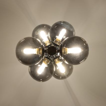 Brilagi - LED-Hängeleuchte MILLA 6xG9/3W/230V glänzendes Chrom/rauchig