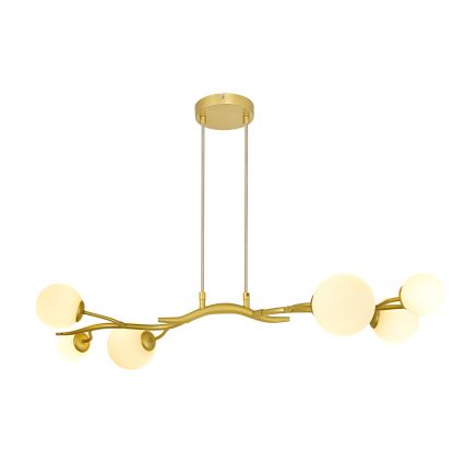 Brilagi - LED-Hängeleuchte MISTEL 6xG9/3W/230V golden/weiß