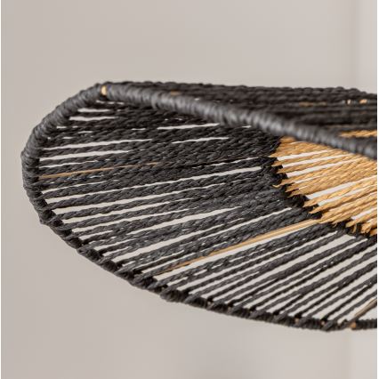 Brilagi - LED-Hängeleuchte mit Kabelaufhängung CERIA BOHO 1xE27/40W/230V Ø 80 cm schwarz/braun