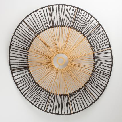 Brilagi - LED-Hängeleuchte mit Kabelaufhängung CERIA BOHO 1xE27/40W/230V Ø 80 cm schwarz/braun