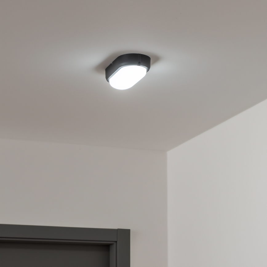 Brilagi - LED Industrie-Deckenleuchte SIMA LED/12W/230V IP65 schwarz