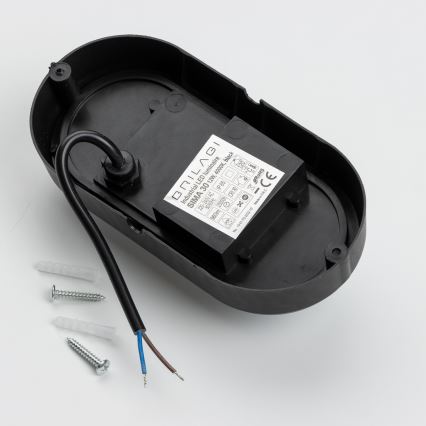Brilagi - LED Industrie-Deckenleuchte SIMA LED/12W/230V IP65 schwarz