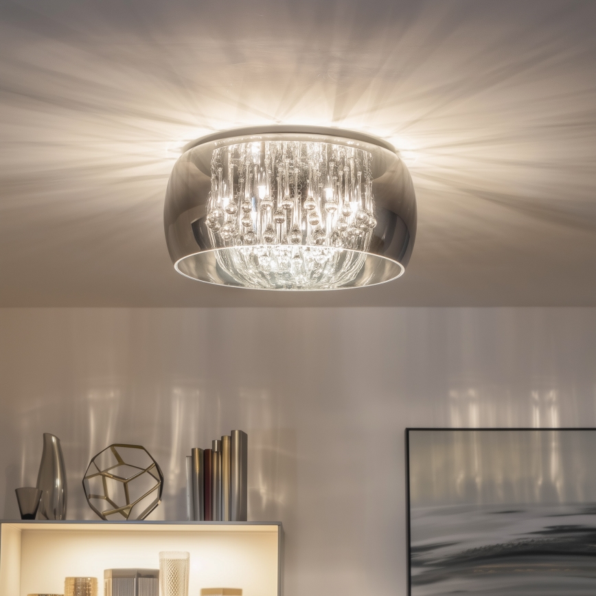 Brilagi - LED-Kristall-Deckenleuchte JEWEL 6xG9/42W/230V