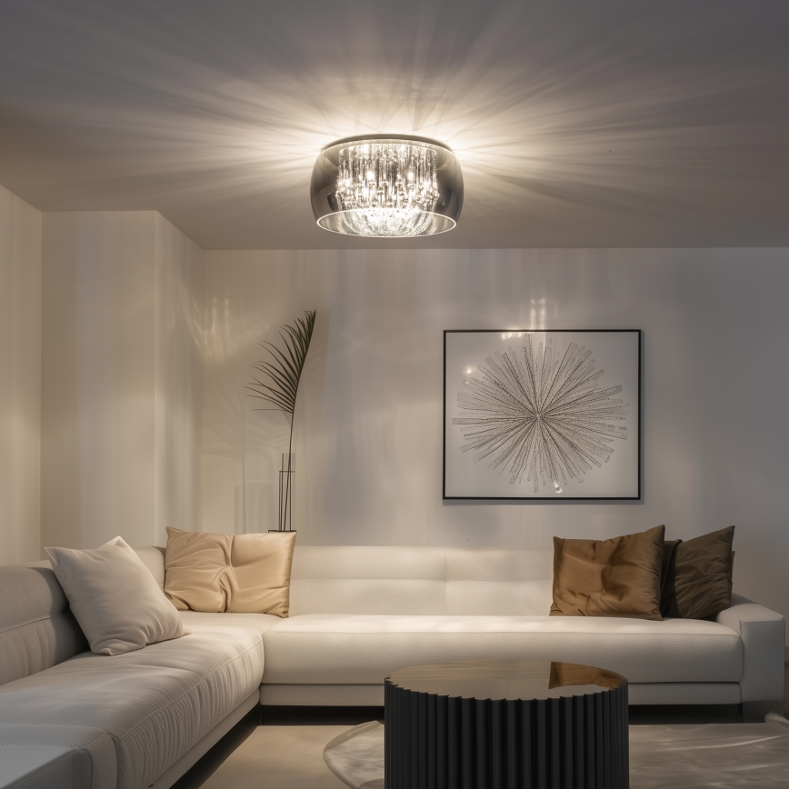 Brilagi - LED-Kristall-Deckenleuchte JEWEL 6xG9/42W/230V